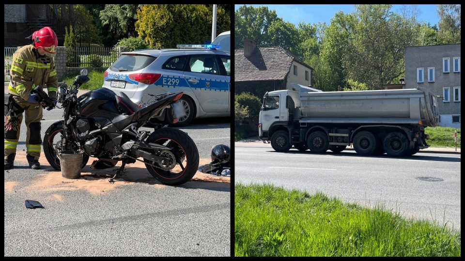 Groźny wypadek z udziałem motocyklisty w Zielonej Górze!