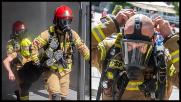 Alarm pożarowy w Filharmonii Zielonogórskiej. Strażacy w akcji (ZDJĘCIA)