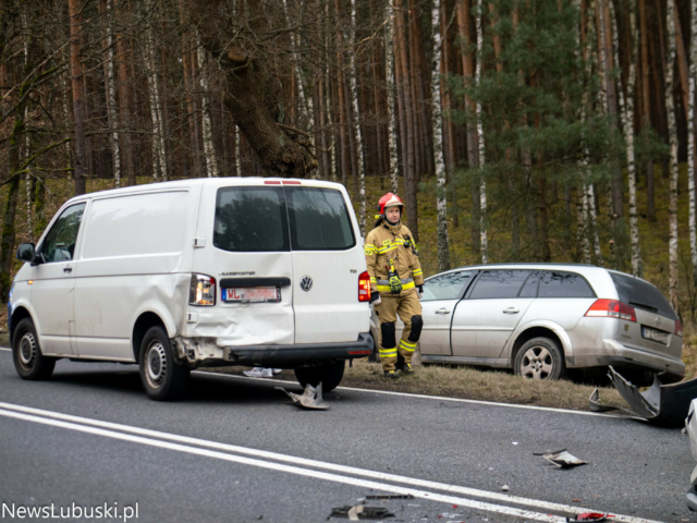 Wypadek na DK32 - Wypadek Zielona Góra