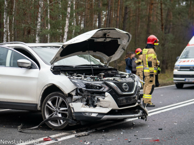 Wypadek na DK32 - Wypadek Zielona Góra