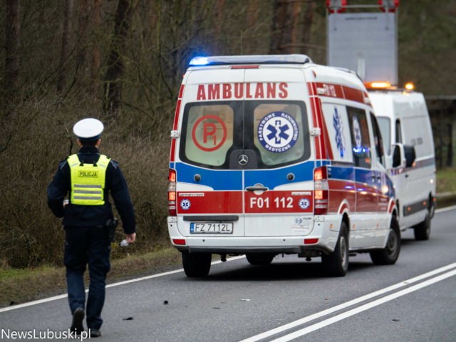 Wypadek na DK32 - Wypadek Zielona Góra