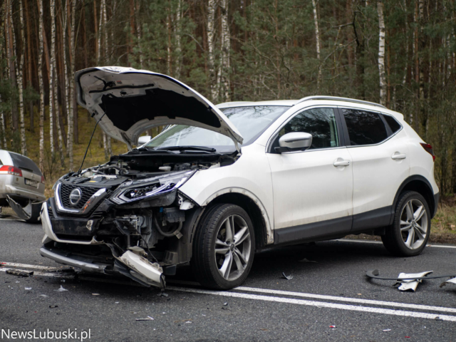 Wypadek na DK32 - Wypadek Zielona Góra