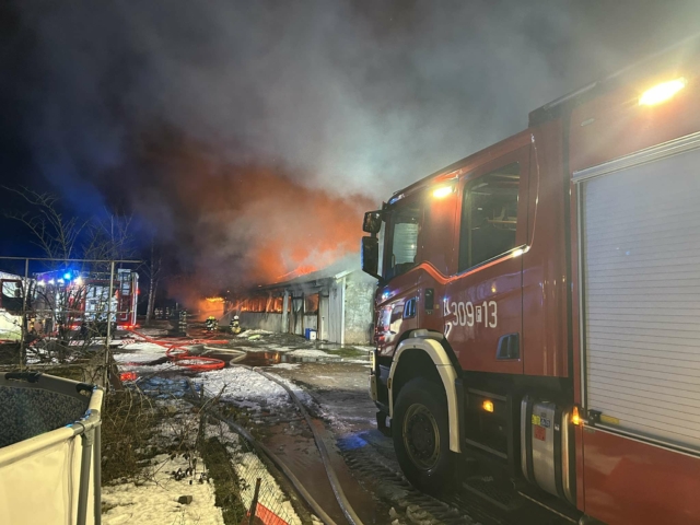 Pożar Glinik - Pożar Gorzów Wielkopolski - Pożar kurnika Glinik