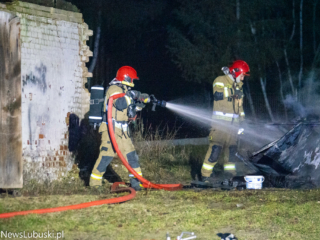 Pożar Orzewo - Pożar koło Zielonej Góry