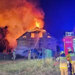 Pożar plebanii Gądków Wielki - Pożar Gądków Wielki