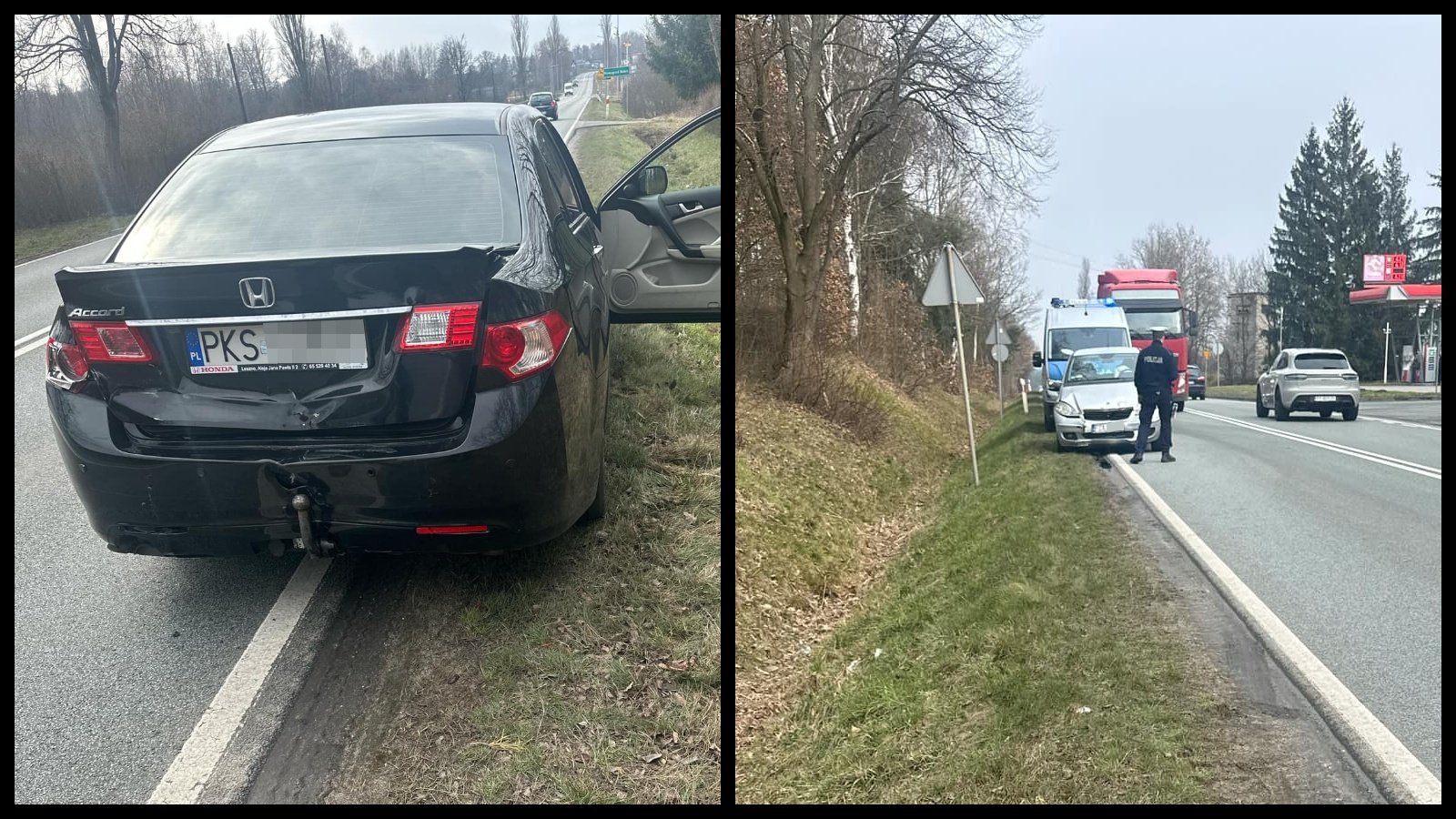 Kolizja Nowogród Bobrzański - Wypadek na DK27