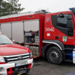 Auto obsypane nieznaną substancją - Specjalistyczna Grupa Ratownictwa Chemicznego