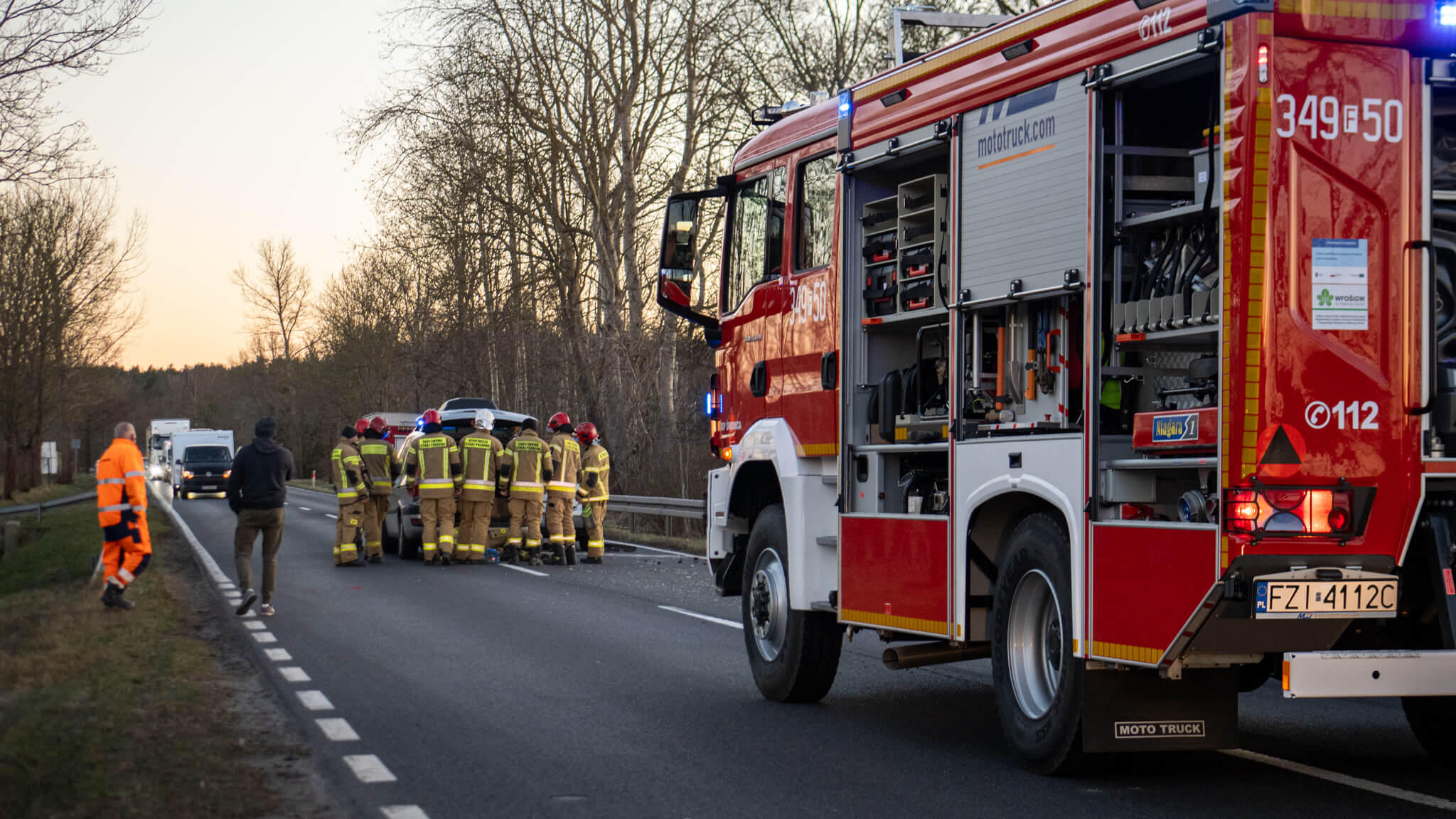 Wypadek na DK27 - Wypadek Piaski