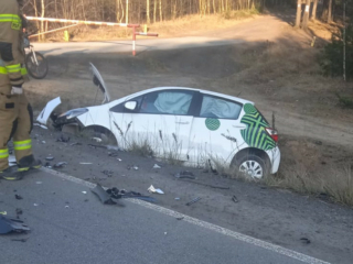 Wypadek Zielona Góra Kętrzyńska - Kolizja Zielona Góra