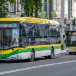 Gwałtowne hamowanie autobusu - MZK Zielona Góra - Kolizja Zielona Góra