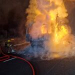 Pożar Skwierzyna - Pożar ciężarówki na DK24