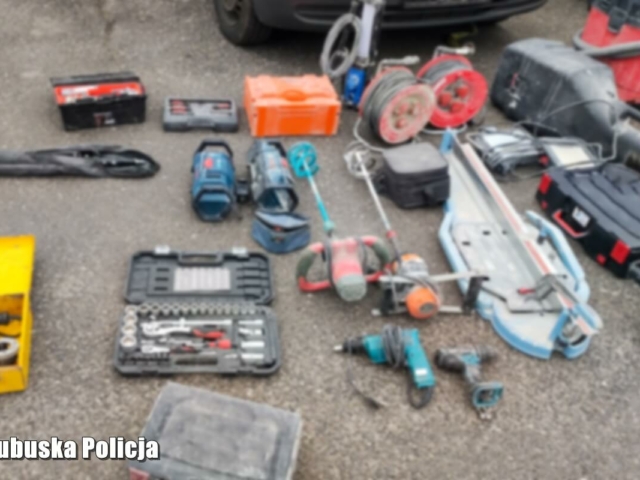 Samochody skradzione w Niemczech - Policja Krosno Odrzańskie - Busy porzucone w lesie