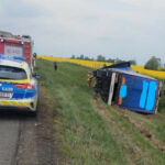 Wypadek na S3 - Przewrócona ciężarówka na S3