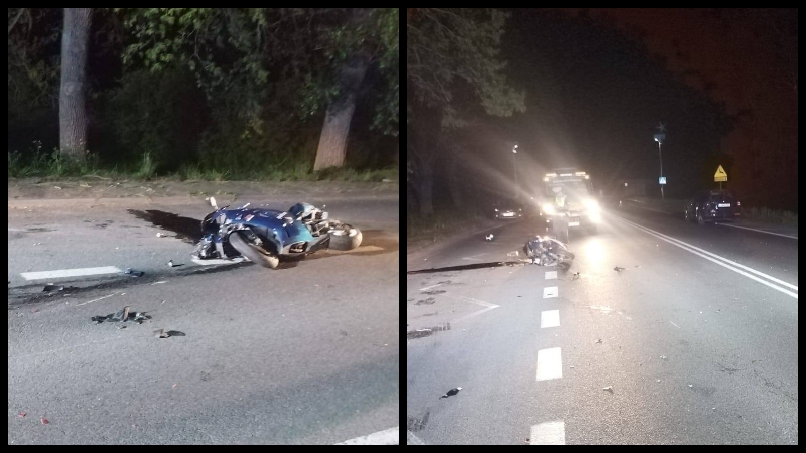Wypadek Świebodzin - Wypadek motocyklisty Świebodzin