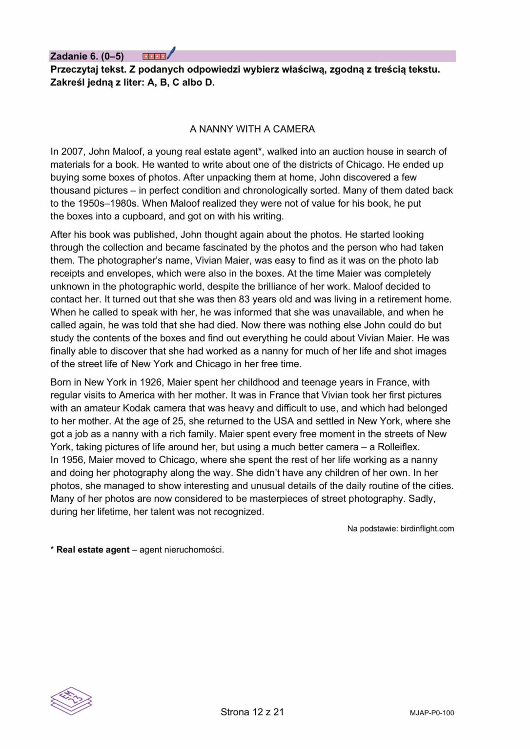 Angielski matura 2025 - Arkusz maturalny angielski 2025