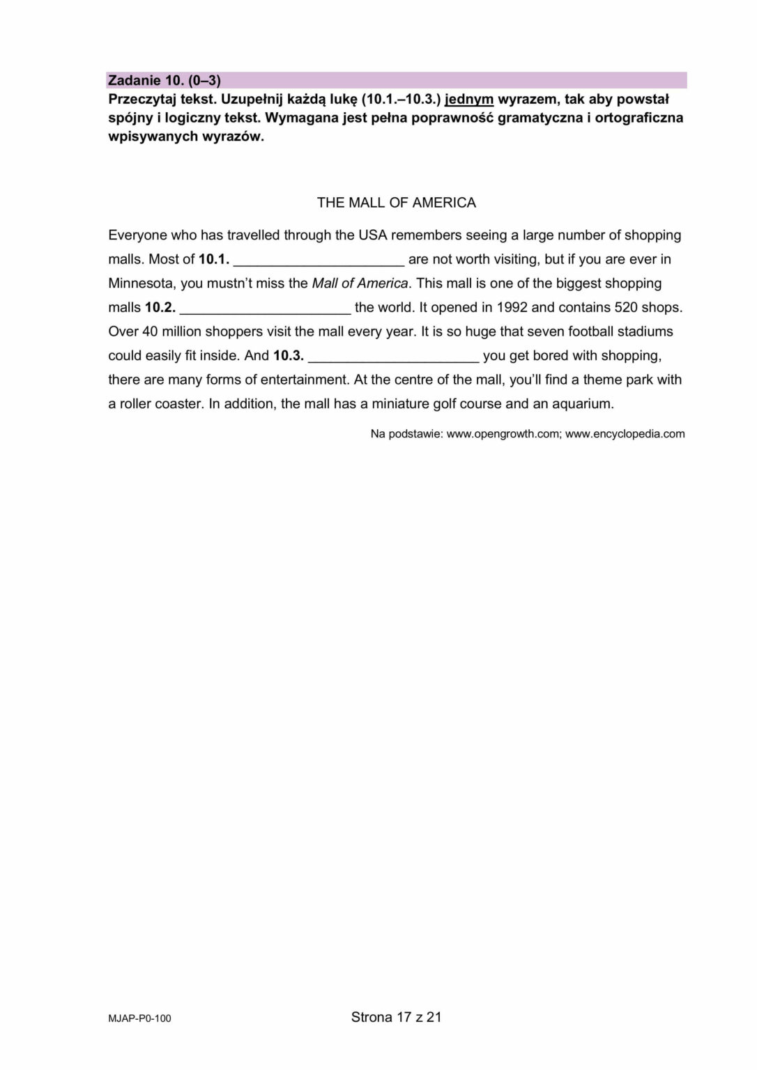 Angielski matura 2025 - Arkusz maturalny angielski 2025