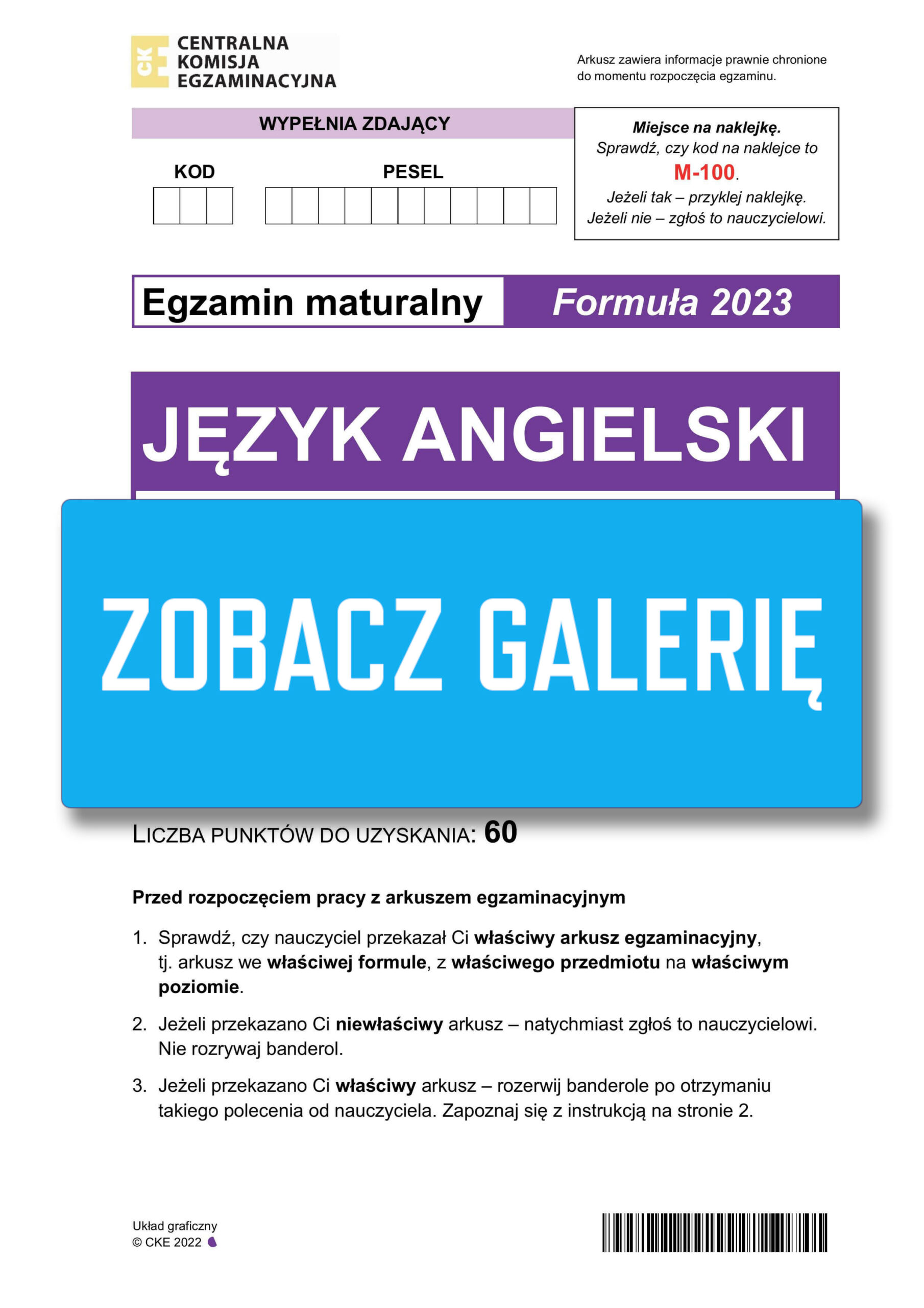 Angielski matura 2025 - Arkusz maturalny angielski 2025