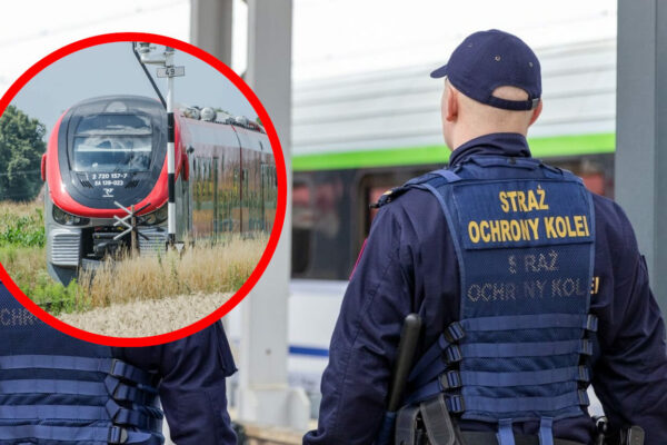 Agresor robił zadymę na stacji PKP. Nagle osunął się na ziemię Agresywny pasażer Bieniów - Straż Ochrony Kolei