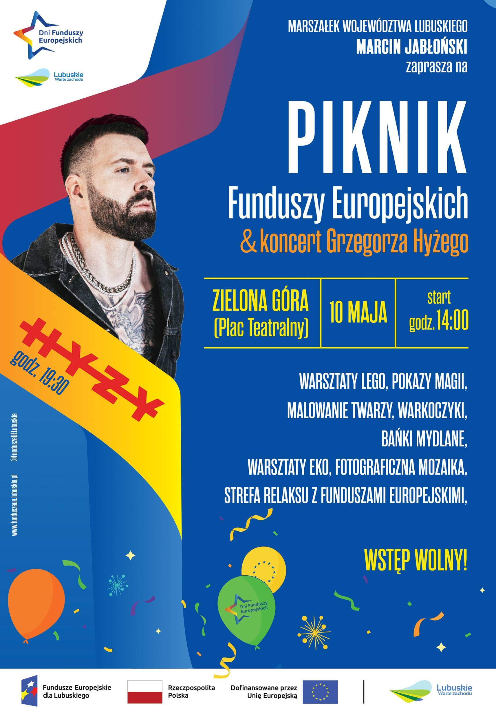 Grzegorz Hyży Zielona Góra - Plac Teatralny Zielona Góra