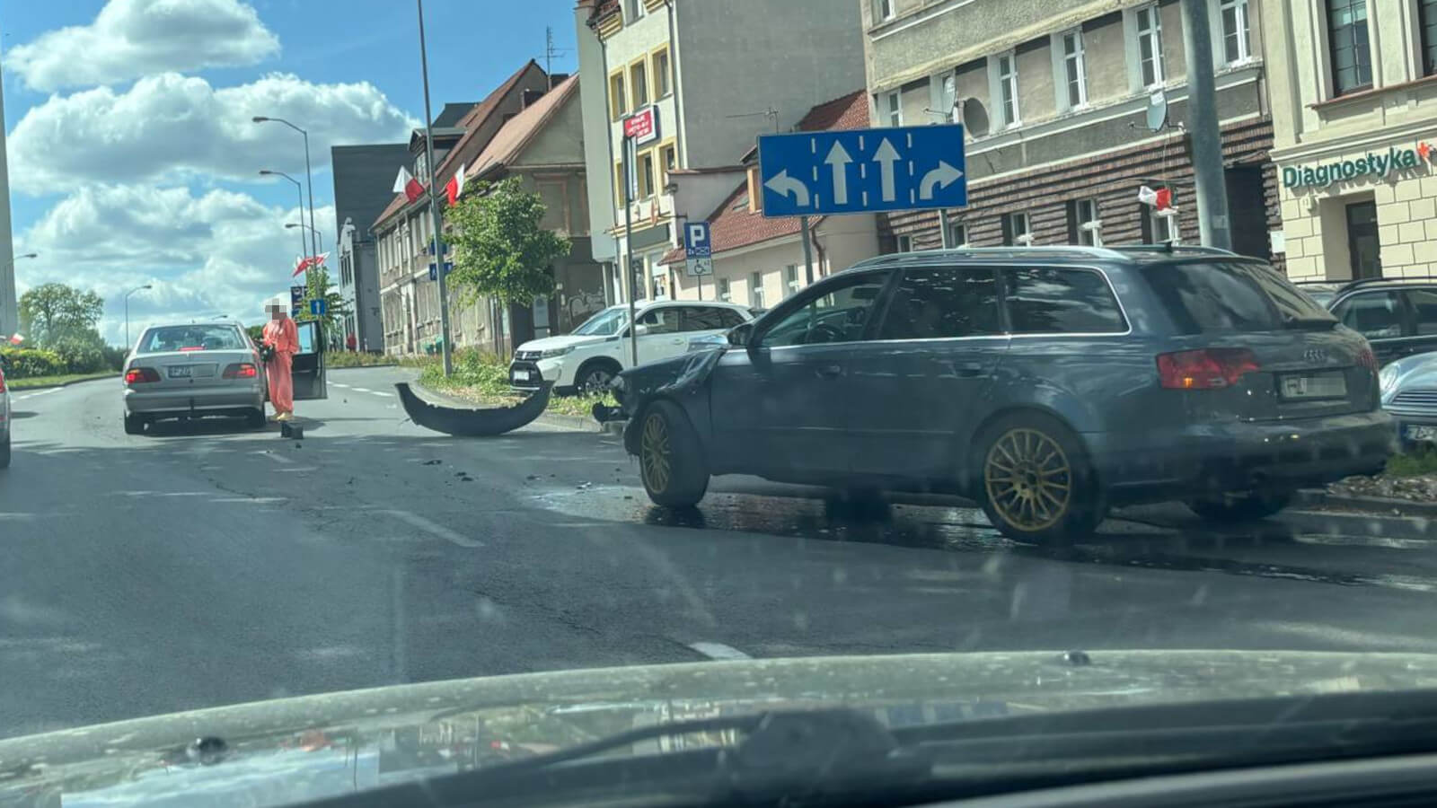 Kolizja Zielona Góra - Wypadek Zielona Góra