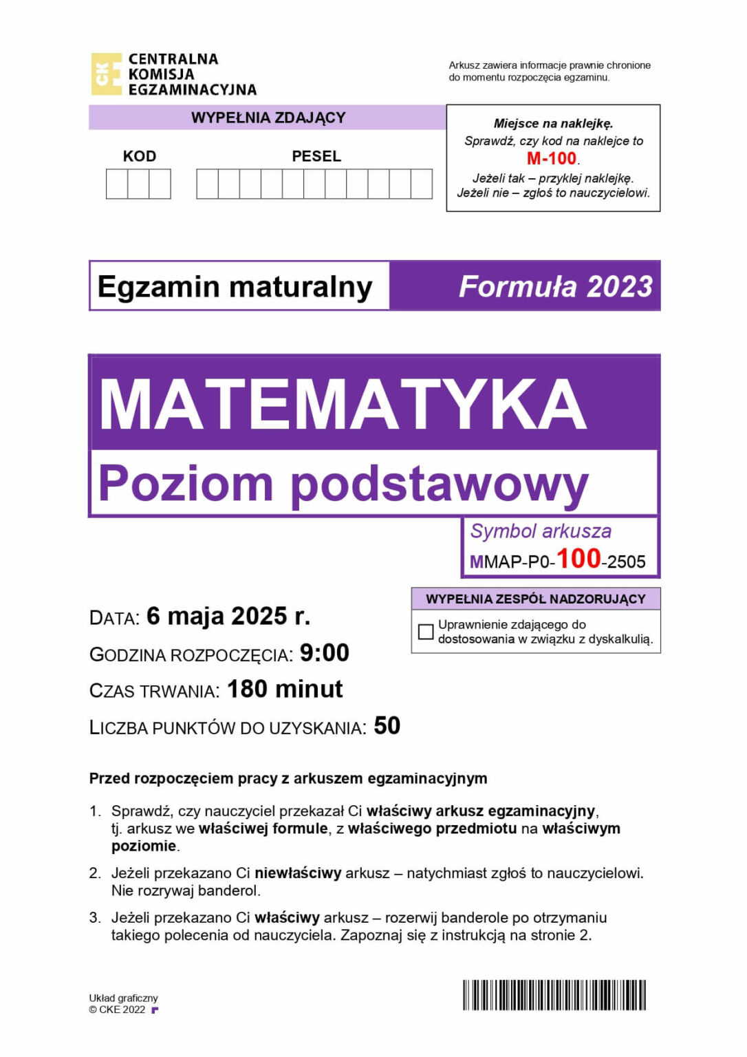 Matura matematyka 2025 odpowiedzi - Matura z matematyki 2025 arkusz CKE