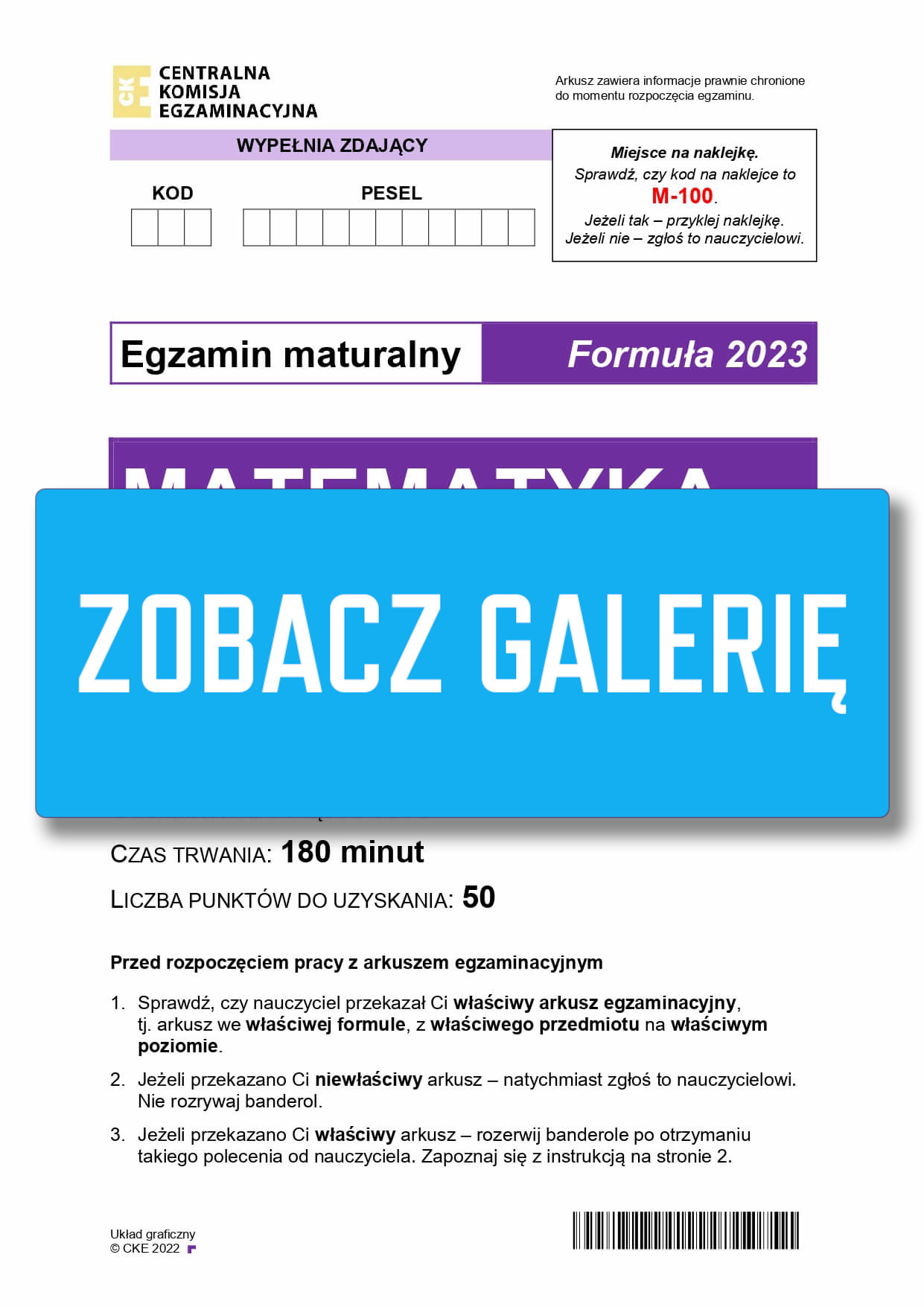 Matura matematyka 2025 odpowiedzi - Matura z matematyki 2025 arkusz CKE