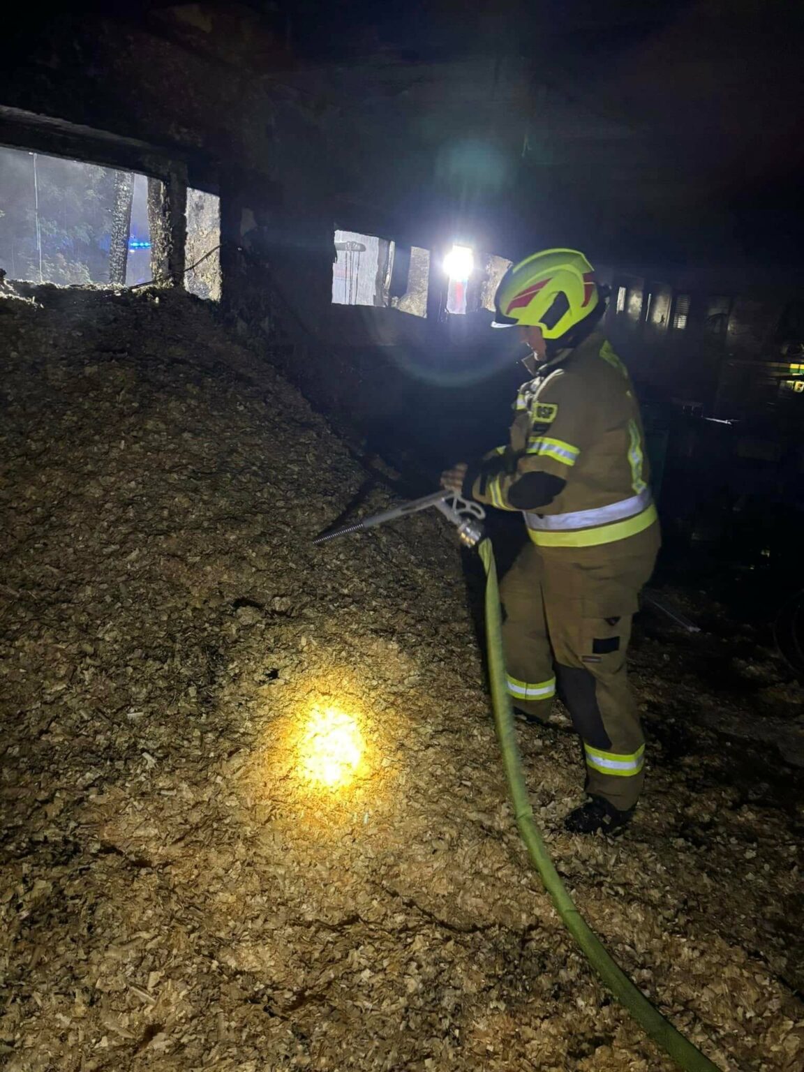 Pożar tartaku Kłodawa - Pożar Gorz&oacute;w Wielkopolski