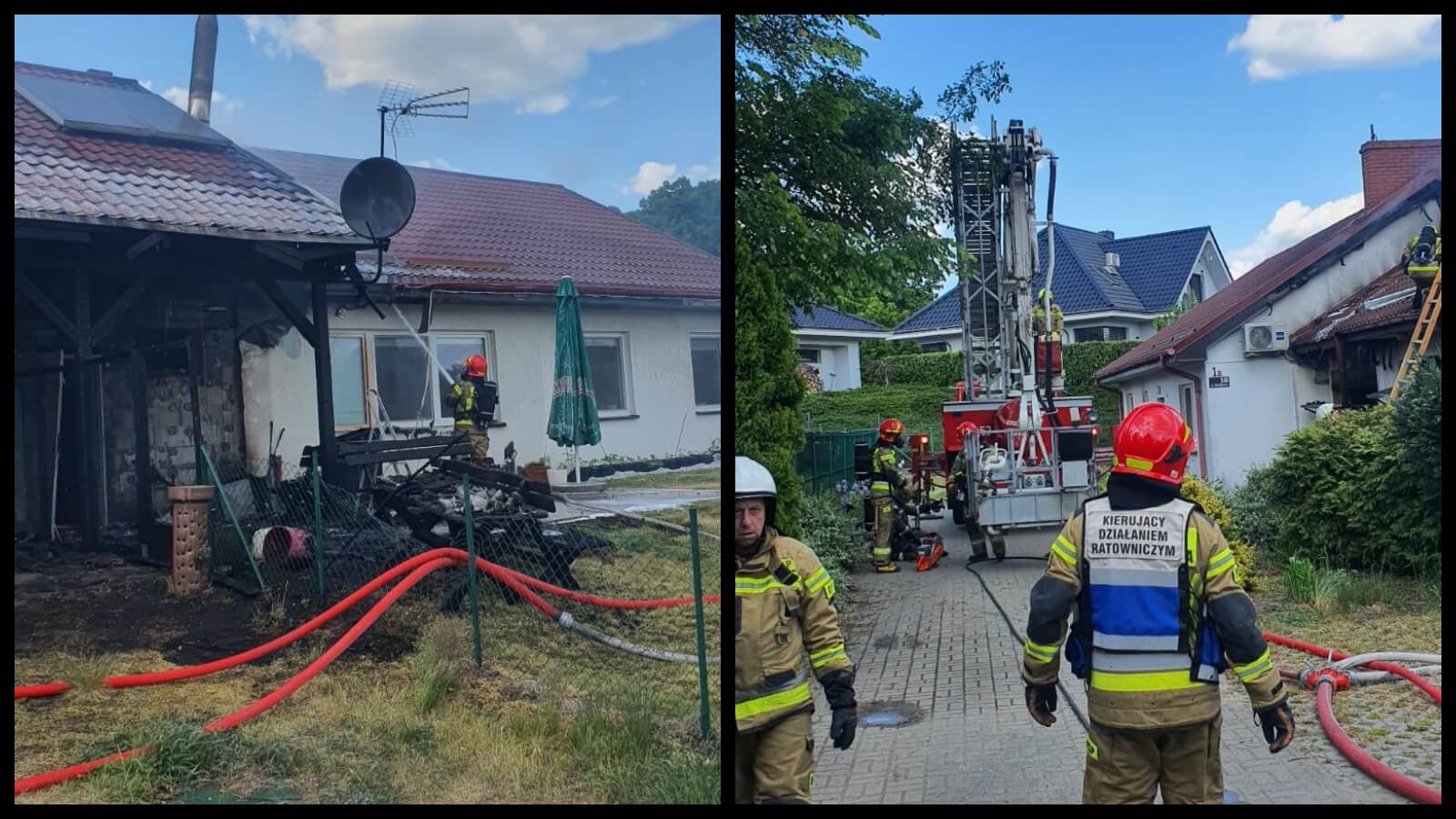 Pożar Kostrzyn nad Odrą - Straż pożarna Kostrzyn nad Odrą