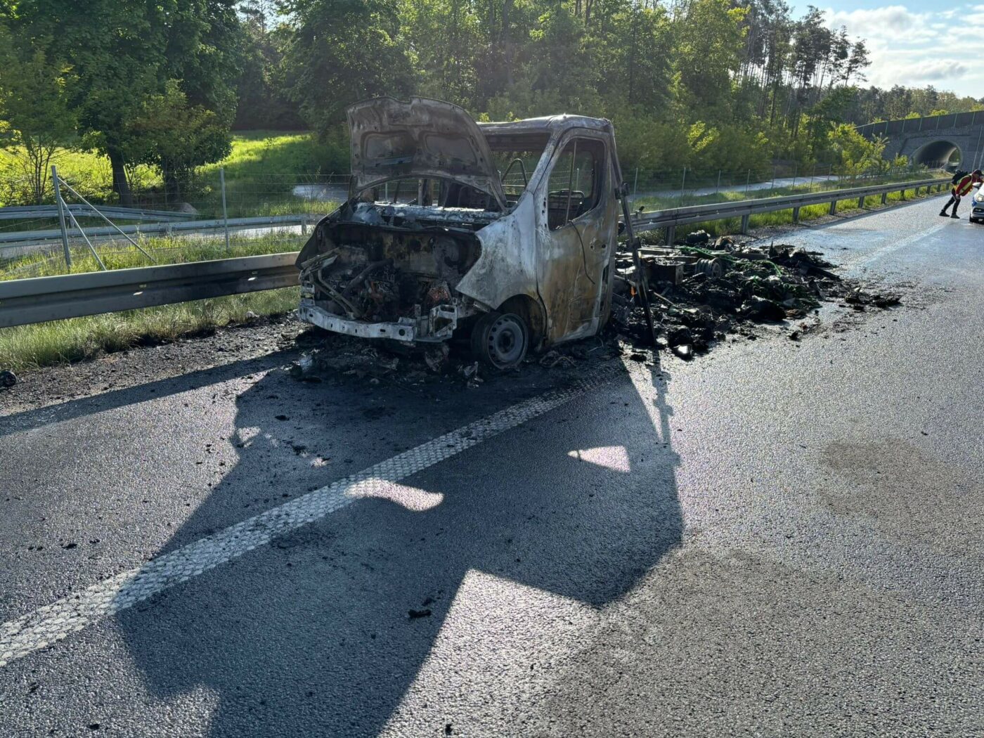 Pożar na S3 - Pożar Zielona Góra