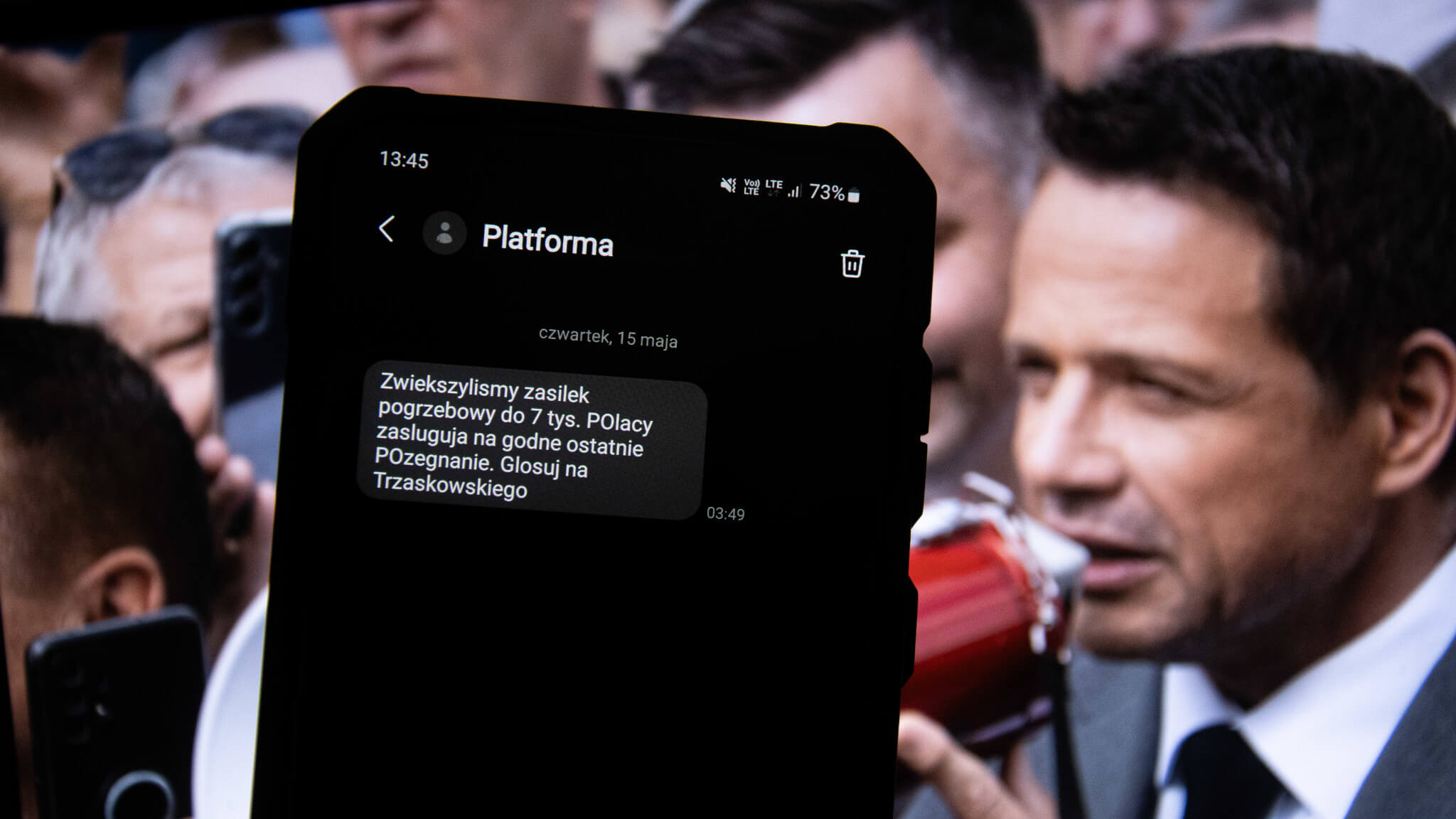 Rafał Trzaskowski SMS - Wybory prezydenckie 2025