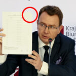 Ucięty róg karty do głosowania - Wybory prezydenckie 2025