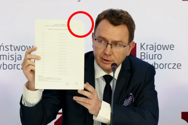 Wybory prezydenckie 2025: Dlaczego karty do głosowania mają ucięty róg? Wyjaśnienie PKW Ucięty róg karty do głosowania - Wybory prezydenckie 2025