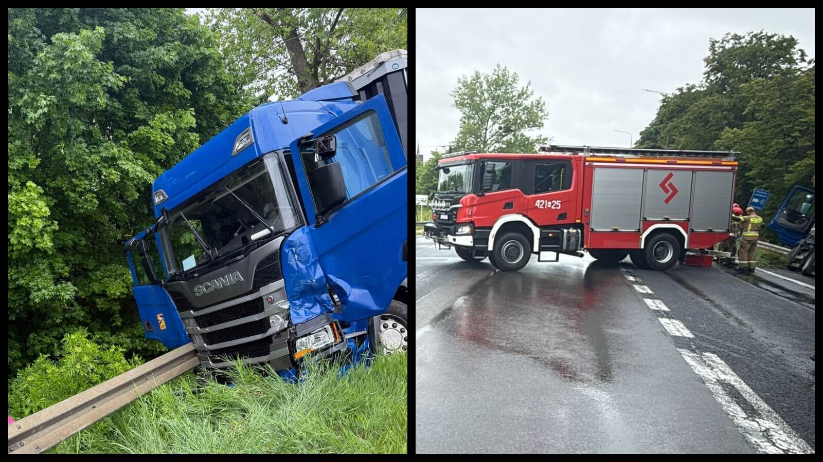 Wypadek na DK92 - Wypadek Świebodzin