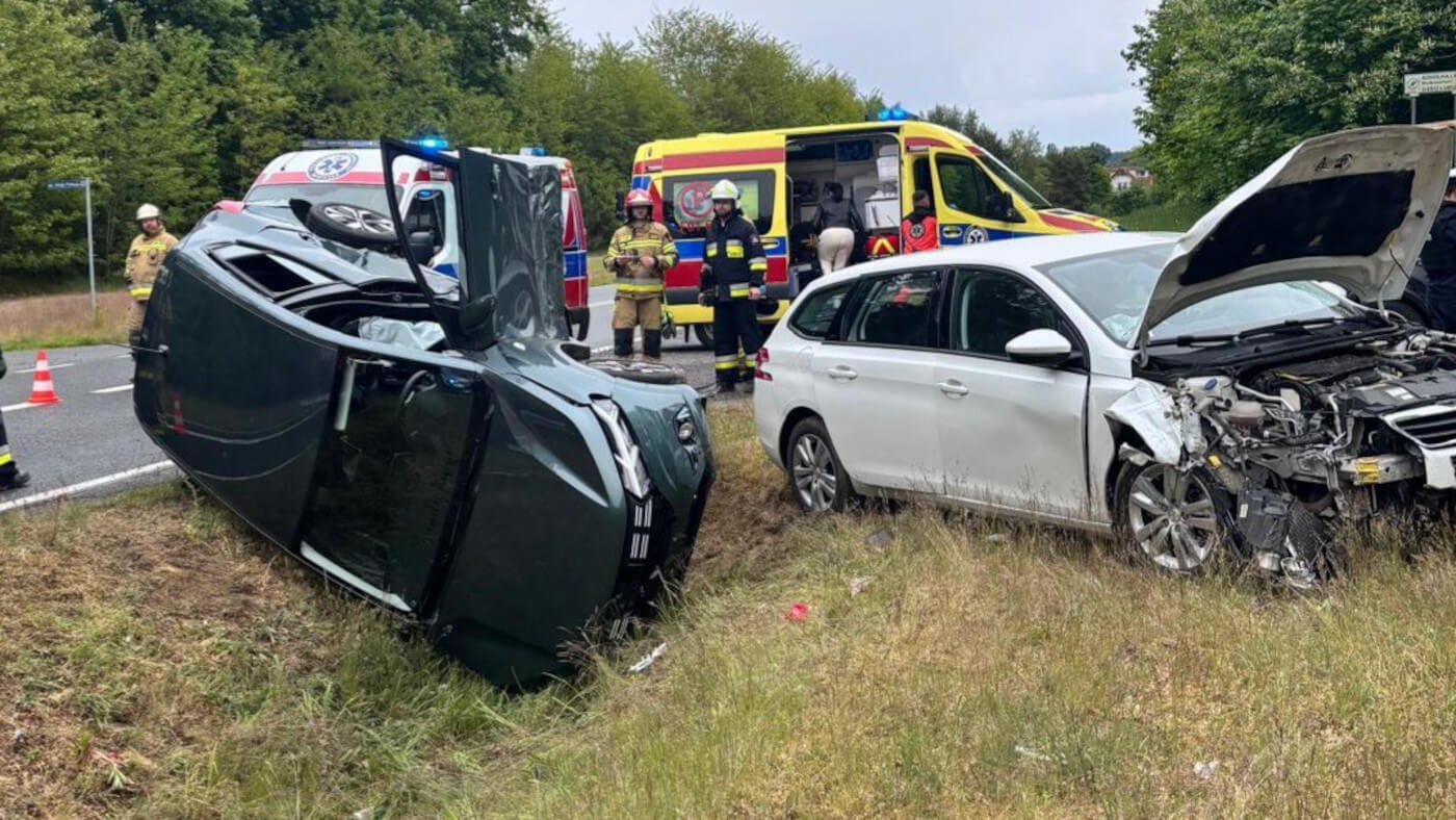 Wypadek na DW137 - Wypadek Ośno Lubuskie