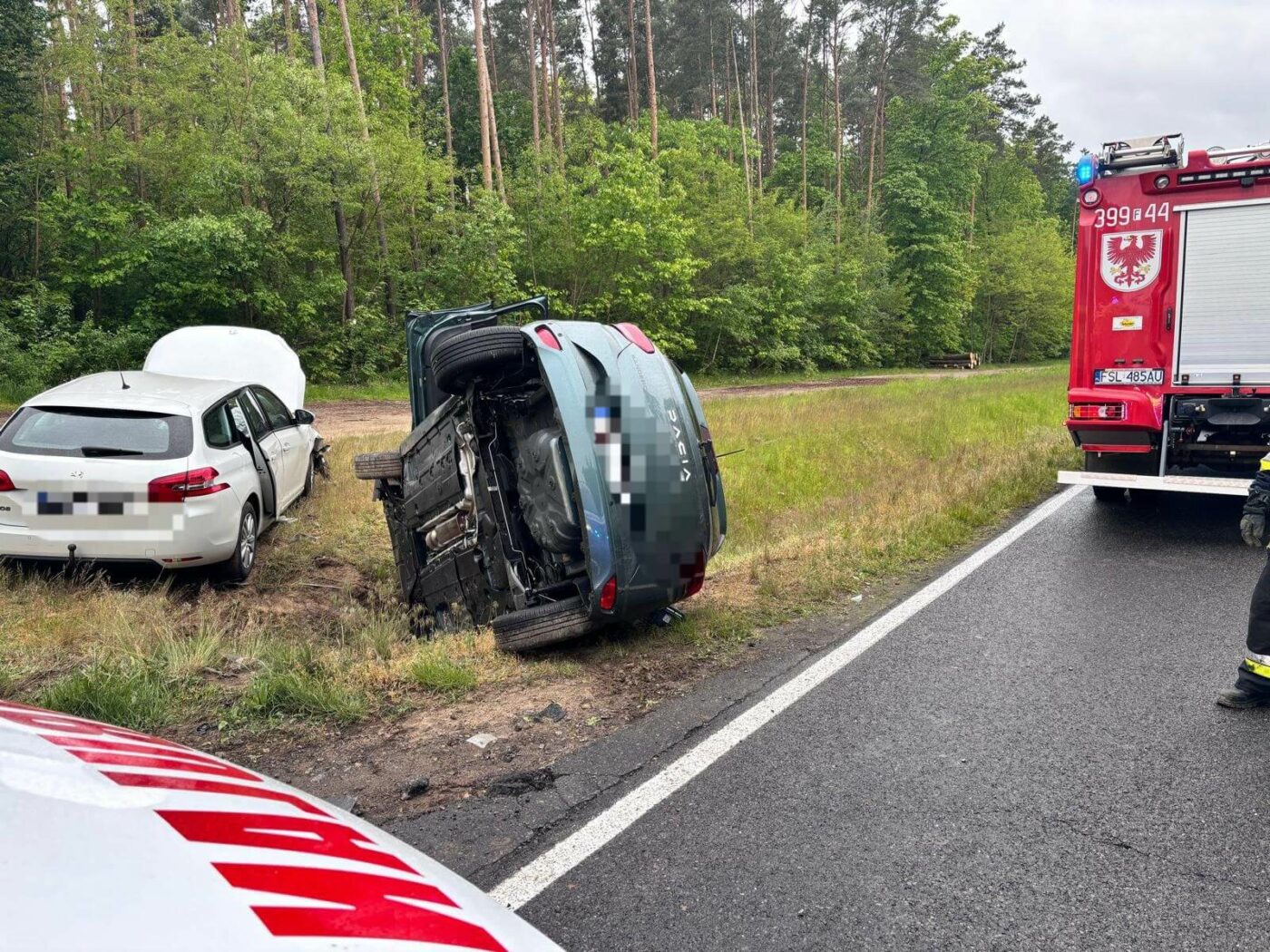 Wypadek na DW137 - Wypadek Ośno Lubuskie