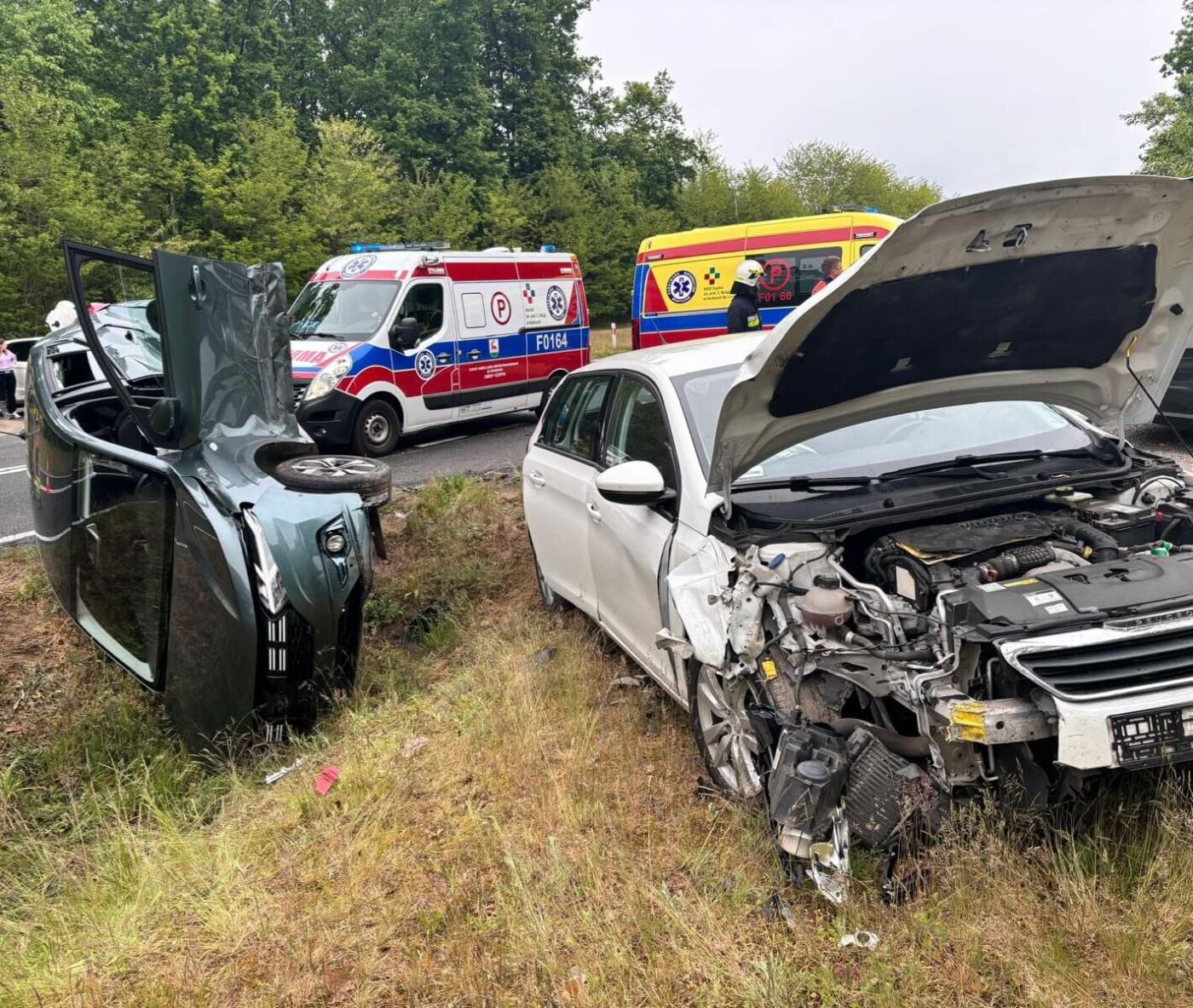Wypadek na DW137 - Wypadek Ośno Lubuskie