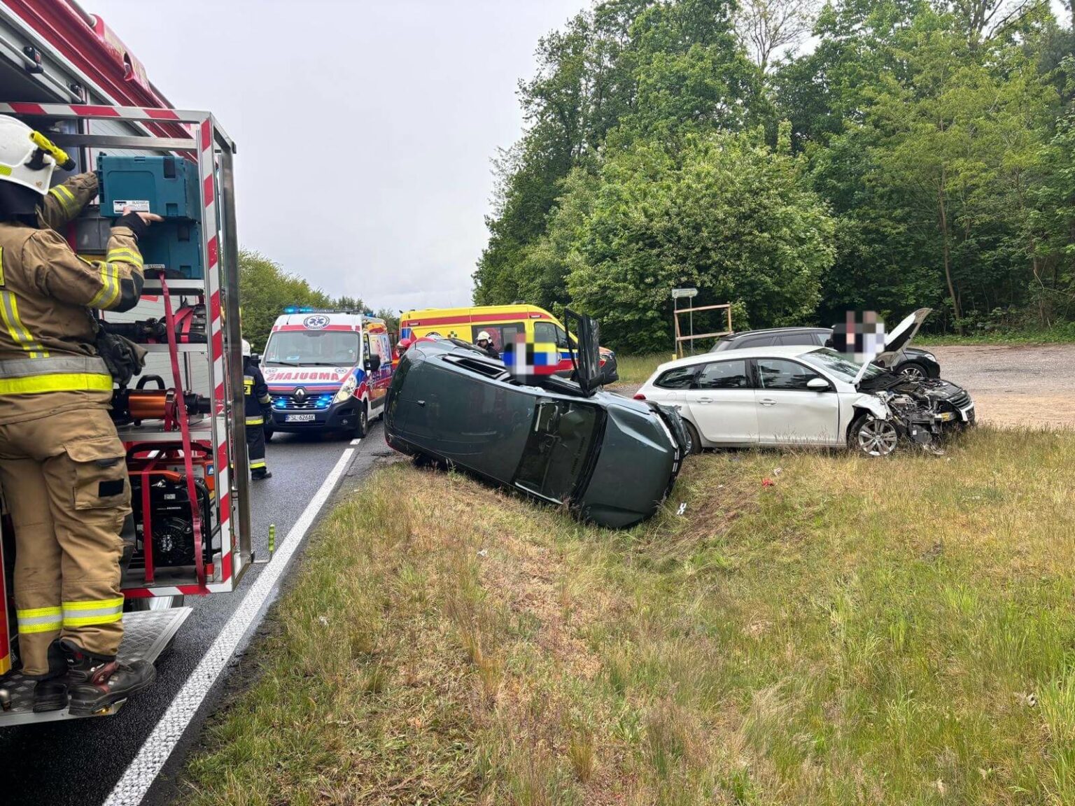 Wypadek na DW137 - Wypadek Ośno Lubuskie