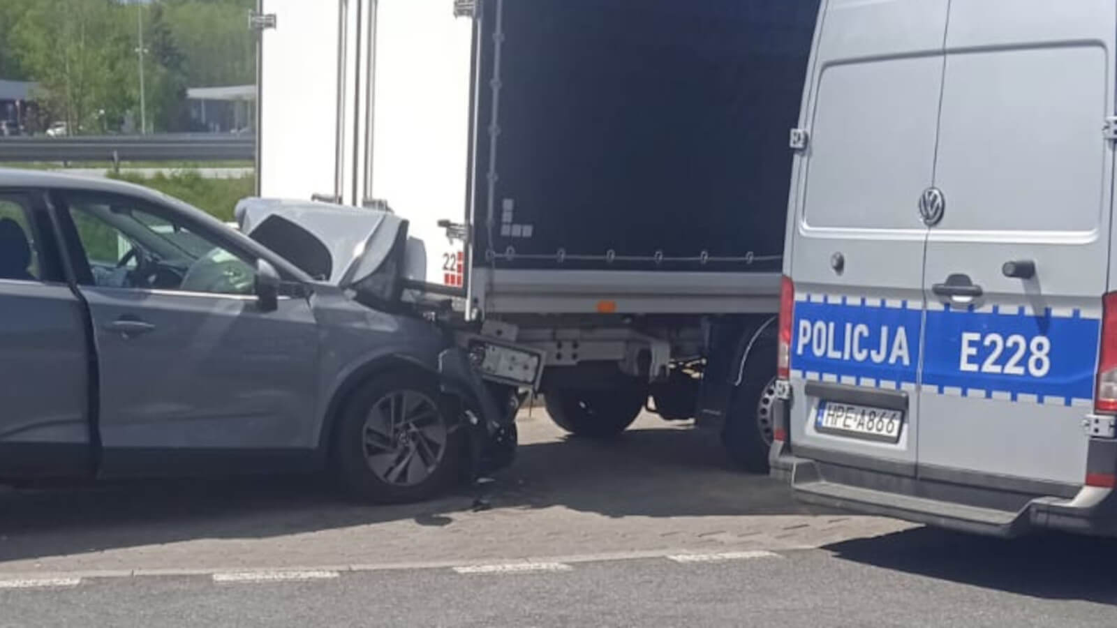 Wypadek na S3 - Wypadek Zielona Góra