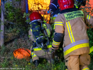 Wypadek Świdnica - Wypadek Zielona Góra - Auto w płomieniach