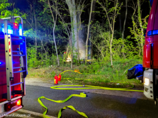 Wypadek Świdnica - Wypadek Zielona Góra - Auto w płomieniach