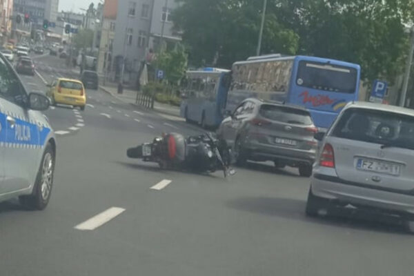 Wypadek Zielona Góra - Wypadek motocyklisty Zielona Góra