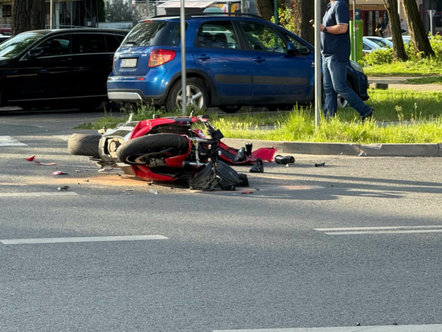 Wypadek Zielona Góra - Wypadek motocyklisty Zielona Góra