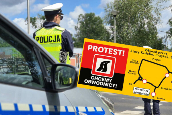 Zablokują drogę koło Zielonej Góry. Mieszkańcy będą protestować Protest Droszków - DW282