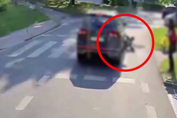 Potrącenie w Zielonej Górze. Uderzył chłopca i odjechał. Jest nagranie Potrącenie Zielona Góra - Wypadek Zielona Góra