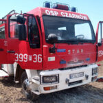 Pożar wozu strażackiego OSP Czarnów
