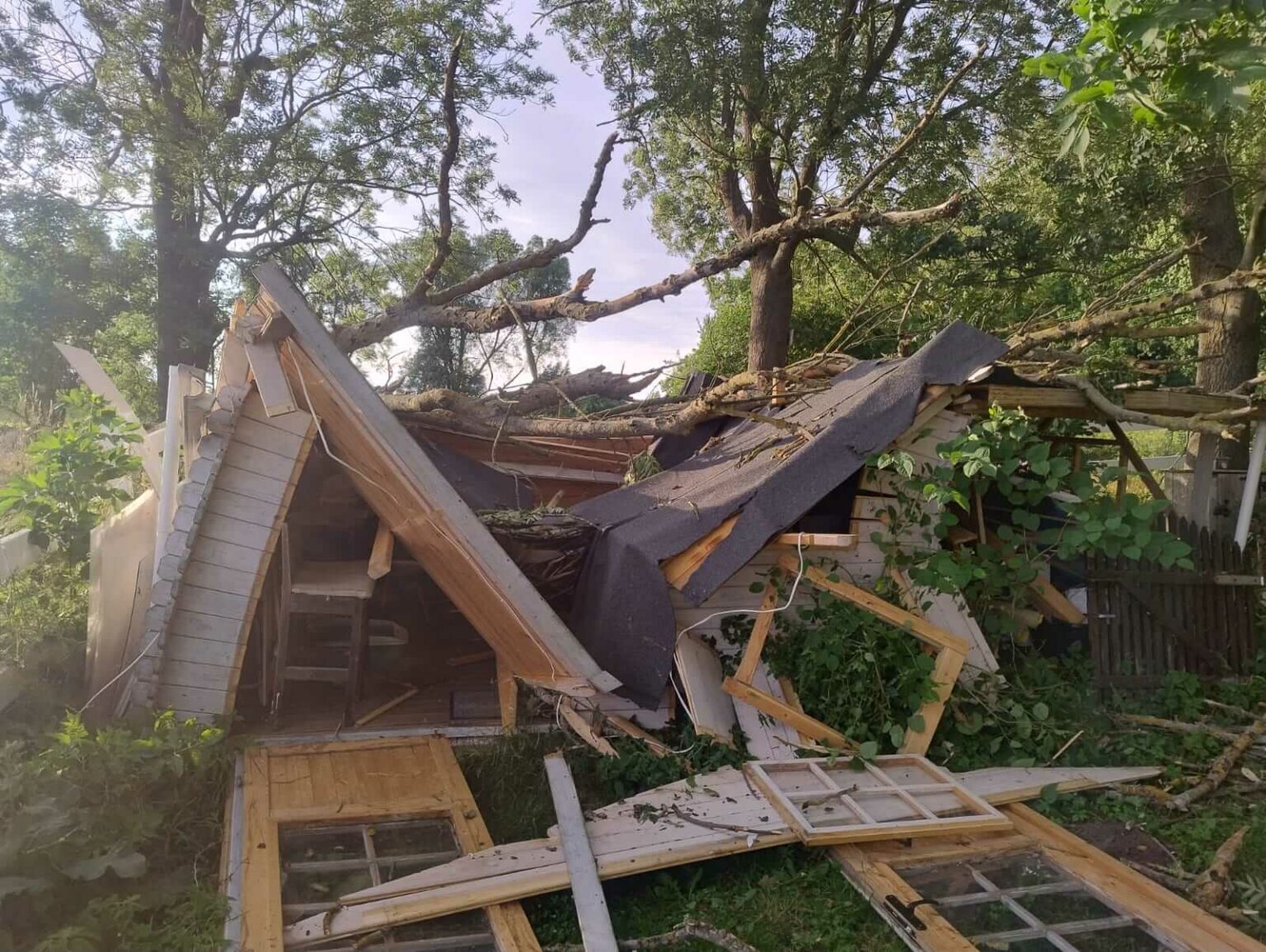 Silny wiatr Lubuskie - Straż pożarna Lubuskie