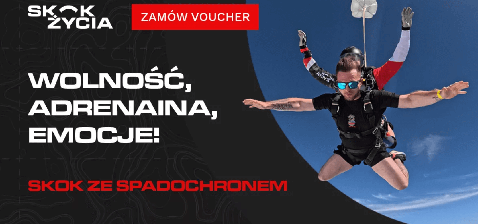 skok ze spadochronem