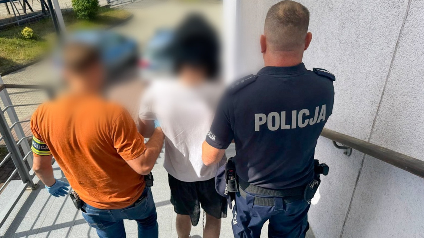 Atak nożownika Żagań - Policja Żagań