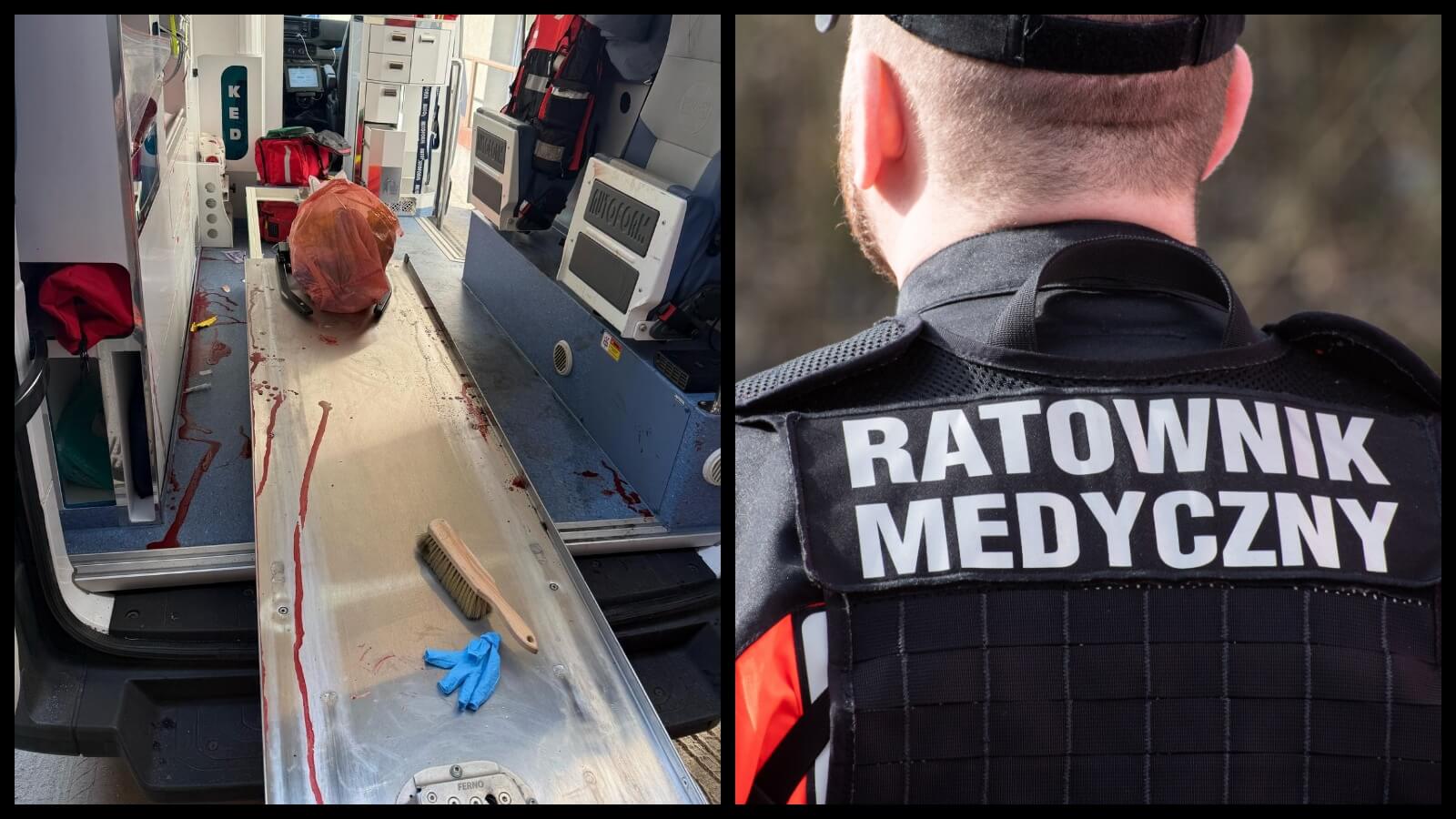 Atak na ratownika medycznego - Pogotowie Gubin