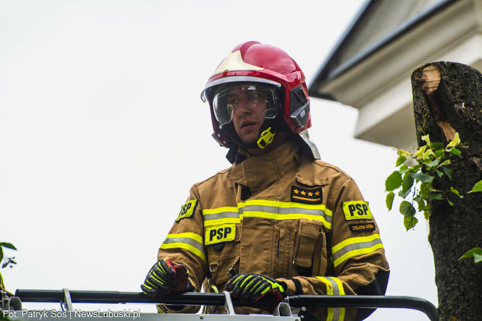 Akcja straż pożarna Zielona G&oacute;ra - Deptak Zielona G&oacute;ra